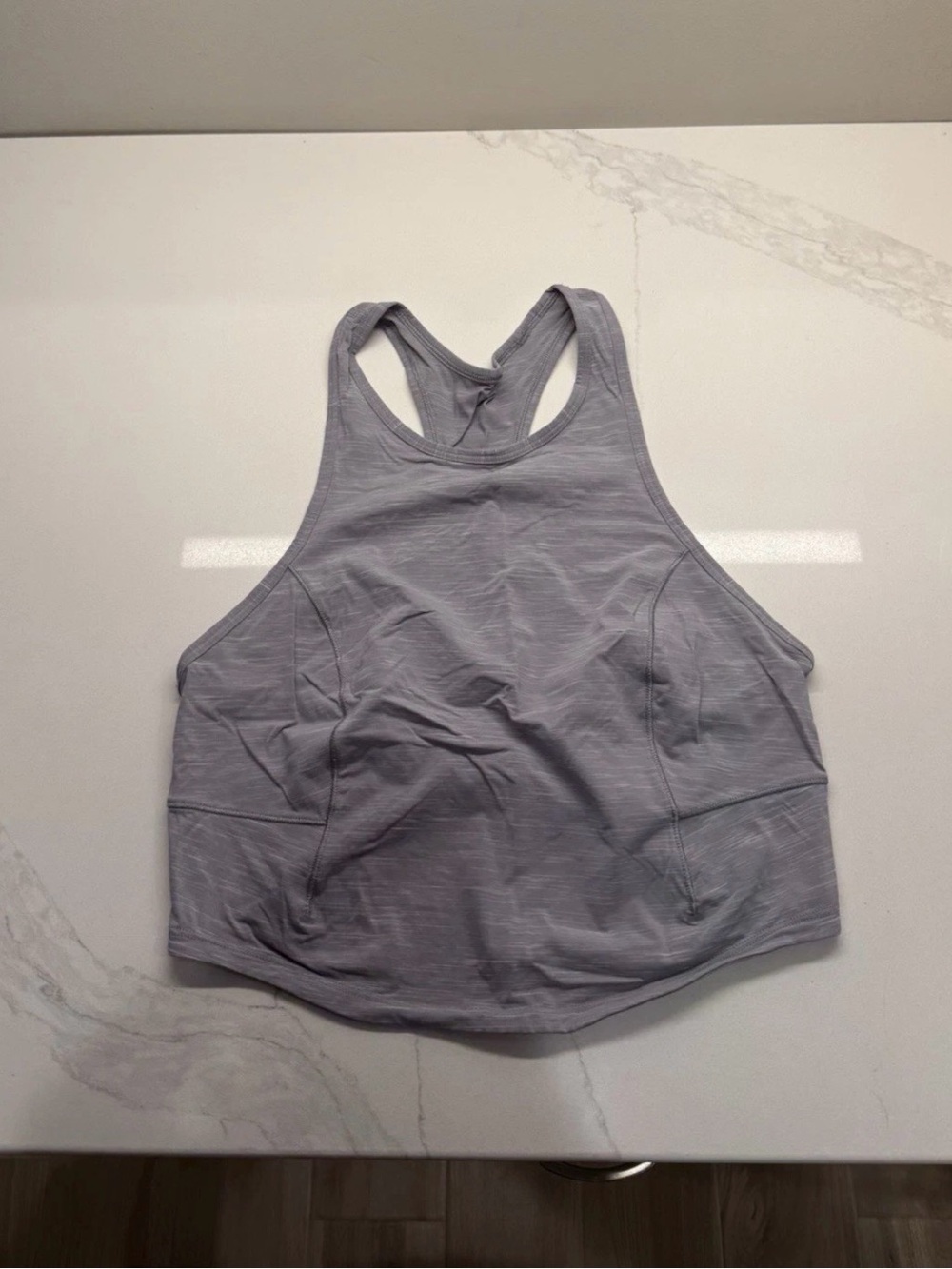 Lululemon Women's Lavender Gray Racerback Crop Tank Top (6 or 8?)